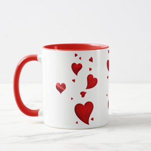 Liebe Herzen 2 Tasse (Links)