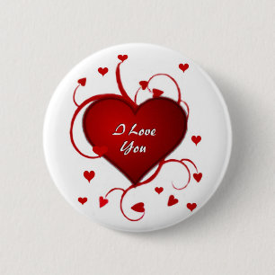 Liebe-Herzen Button