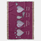 Liebe Herzen Liebe Geschichte romantisch und ander Decke (Vorderseite Vertikal)