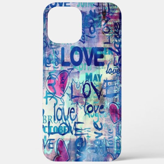 Liebe, HERZEN, Muster Case Mate iPhone Case (Rückseite)