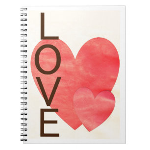 Liebe-Herzen Notizblock