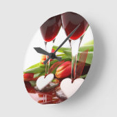 LIEBE-HERZEN RUNDE WANDUHR (Winkel)