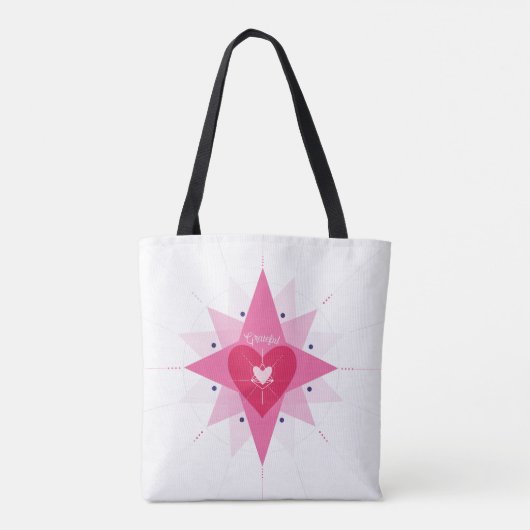 Liebe Herzerkrankung Herz Liebe Dankbare Tasche (Rückseite)