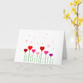 Liebe Herzfeld Karte (Gelbe Blume)