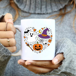 Liebe Herzform Halloween Geburtstagskuppchen Zweifarbige Tasse