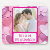 Liebe Herzinfarkt I Text Zurück Mousepad (Vorne)