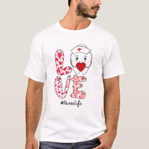 Liebe Herzinfarkt Instrumente Nurselife Valentine T-Shirt