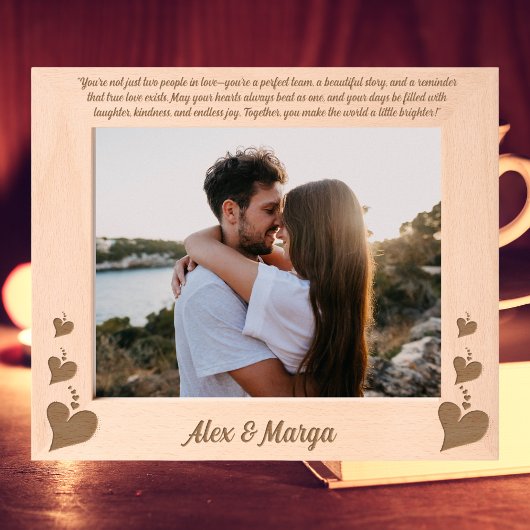 Liebe Herzkaffees Jubiläumsgeschenk Holz Etwas Geätzte Rahmen