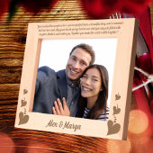 Liebe Herzkaffees Jubiläumsgeschenk Holz Etwas Geätzte Rahmen