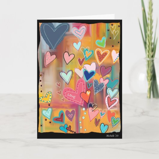 Liebe Herzkarte Karte (Vorderseite)
