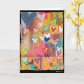 Liebe Herzkarte Karte (Gelbe Blume)