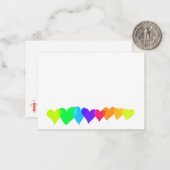 Liebe Herzkarten Mitteilungskarte (Vorderseite/Rückseite Beispiel)