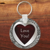 Liebe! Herzkette Schlüsselanhänger (Vorderseite)