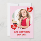 Liebe Herzklasszimmer Foto Valentinstag Karte (Vorderseite)