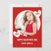 Liebe Herzklasszimmer Foto Valentinstag Karte (Vorderseite)