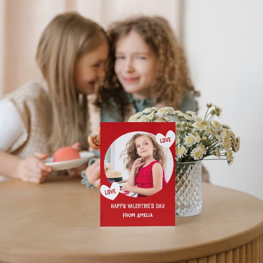 Liebe Herzklasszimmer Foto Valentinstag Karte