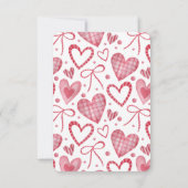 Liebe Herzklasszimmer Foto Valentinstag Karte (Rückseite)