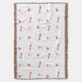 Liebe Herzklopfen Blume Kruste Decke (Vorderseite Vertikal)