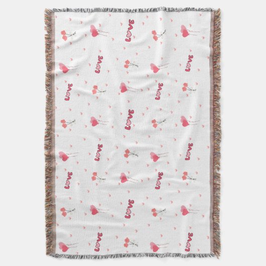 Liebe Herzklopfen Blume Kruste Decke (Vorderseite Vertikal)