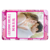 Liebe Herzklopfen I Text Back Flexibel Magnet (Horizontal)