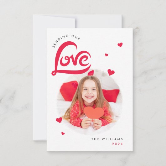 Liebe Herzklopfkarte Valentinstag benutzerdefinier Dankeskarte (Vorderseite)