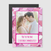 Liebe Herzkonfetti - Rückseite Magnetkarte (Vorne/Hinten)