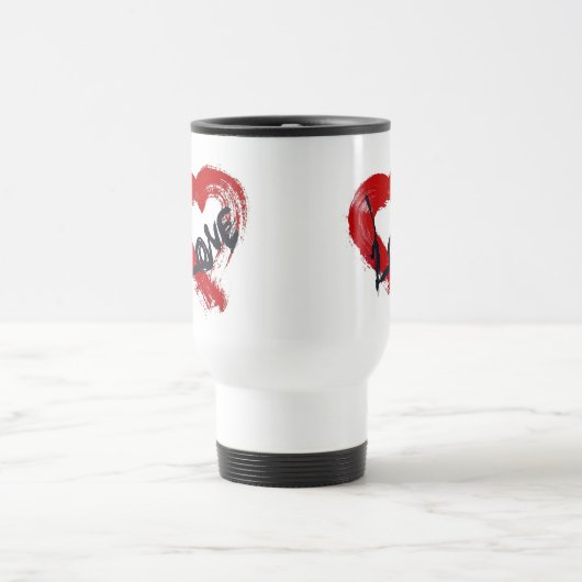 Liebe Herzkranz Reisebecher (Mittel)