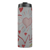 Liebe Herzkranz Thermosbecher (Vorderseite)