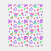 Liebe Herzlich romantisches Girly-Muster Moderne Fleecedecke (Vorderseite)