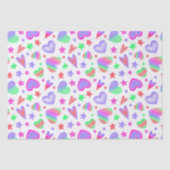 Liebe Herzlich romantisches Girly-Muster Moderne Seidenpapier (Vorderseite)