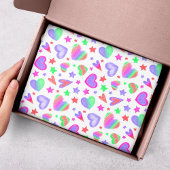 Liebe Herzlich romantisches Girly-Muster Moderne Seidenpapier