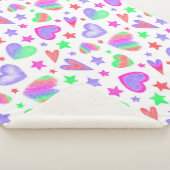 Liebe Herzlich romantisches Girly-Muster Moderne Sherpadecke (3/4)