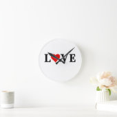 LIEBE Herzlich Willkommen im Hotel Astoria Runde Wanduhr (Zuhause)