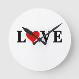 LIEBE Herzlich Willkommen im Hotel Astoria Runde Wanduhr