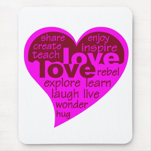 Liebe Herzmousepad Mousepad (Vorne)