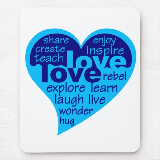 Liebe Herzmousepad Mousepad (Vorne)
