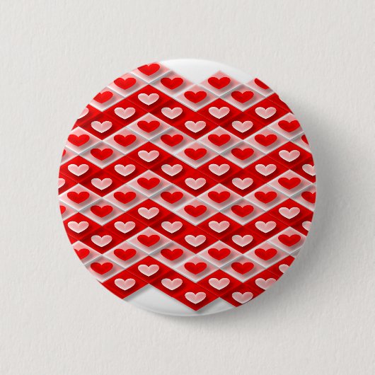 Liebe Herzmuster Button (Vorderseite)
