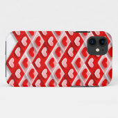 Liebe Herzmuster Case-Mate iPhone Hülle (Rückseite (Horizontal))