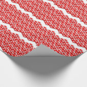 Liebe Herzmuster Geschenkpapier (Ecke)