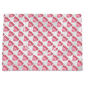 Liebe Herzmuster Große Geschenktüte (Vorderseite)