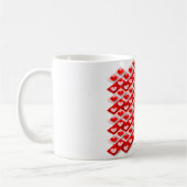 Liebe Herzmuster Kaffeetasse (Links)