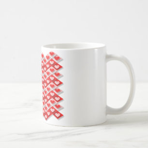 Liebe Herzmuster Kaffeetasse