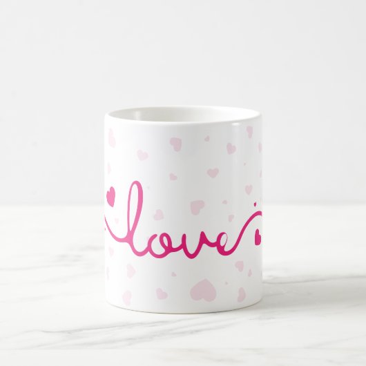 "Liebe"-Herzmuster-Kaffeetasse Kaffeetasse (Mittel)
