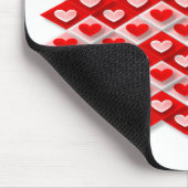 Liebe Herzmuster Mousepad (Ecke)