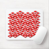 Liebe Herzmuster Mousepad (Mit Mouse)