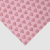 Liebe Herzmuster Seidenpapier (Ausschnitt)
