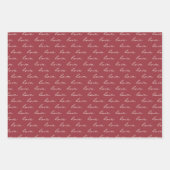 Liebe Herzmuster Valentinstag Geschenkpapier Set (Vorderseite 2)