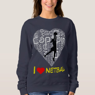 Liebe-Herznetball-Pullover der Gewohnheits-I Sweatshirt