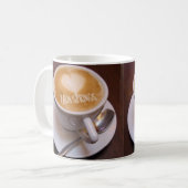 Liebe Herzpalmensprings Cappuccino Kaffeecup Tasse (Vorderseite Links)