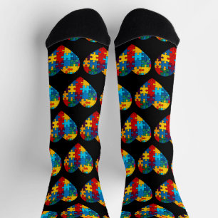 Liebe Herzrasen Akzeptanz Autismus Bewusstsein Socken